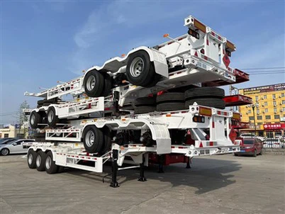 20ft container skeletaanhangwagen