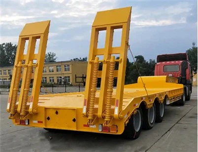 Aanhangwagen voor zwaar materieel