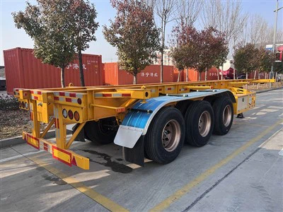 Skeletachtige containeraanhangwagens